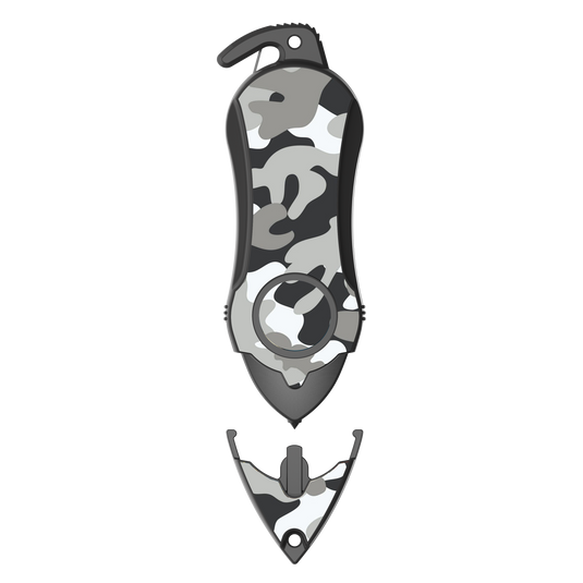 Personal Alarm Keychain Safety Emergency Tool (Camouflage Black)