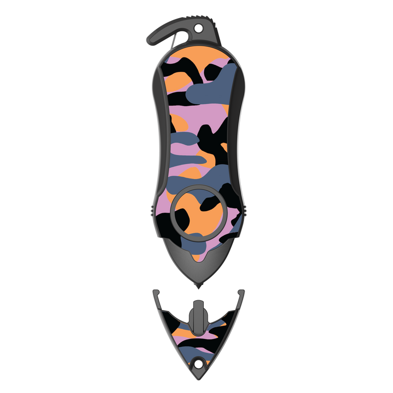 Load image into Gallery viewer, Personal Alarm Keychain Safety Emergency Tool (Camouflage Purple)
