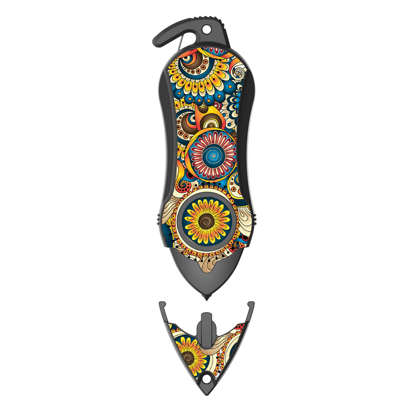 Load image into Gallery viewer, Personal Alarm Keychain Safety Emergency Tool (Mandala)
