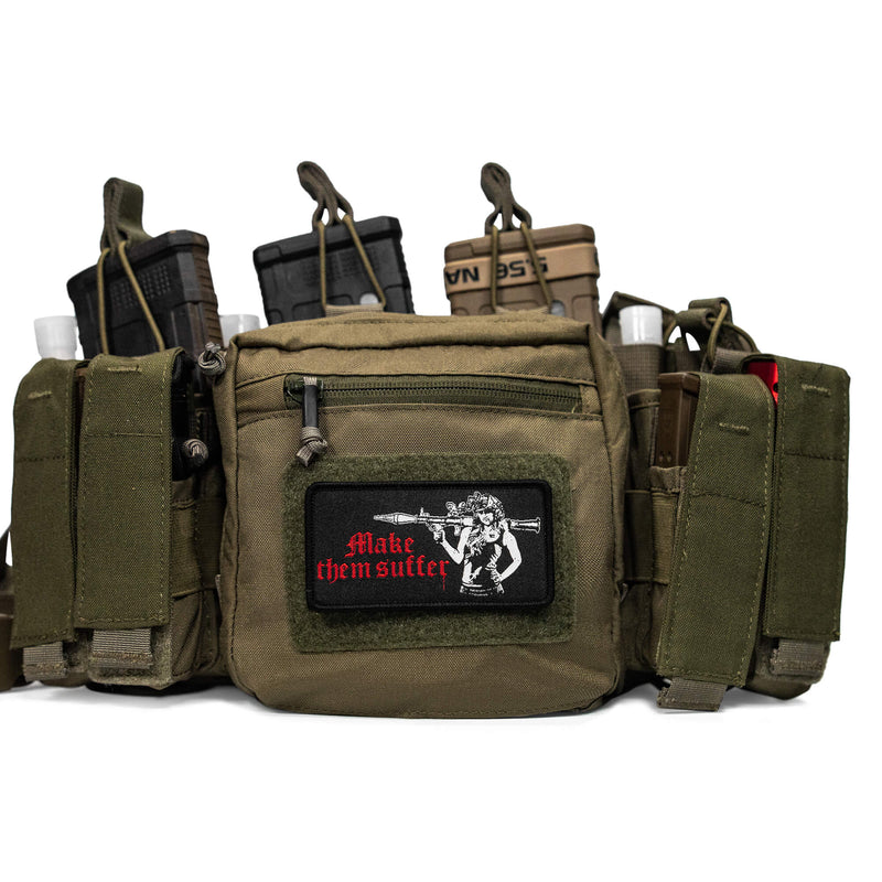 Load image into Gallery viewer, Make Them Suffer Embroidered Velcro Patch
