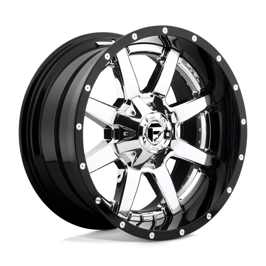 Fuel 2 Pc D260 Maverick Chrome Plated Gloss Black Lip