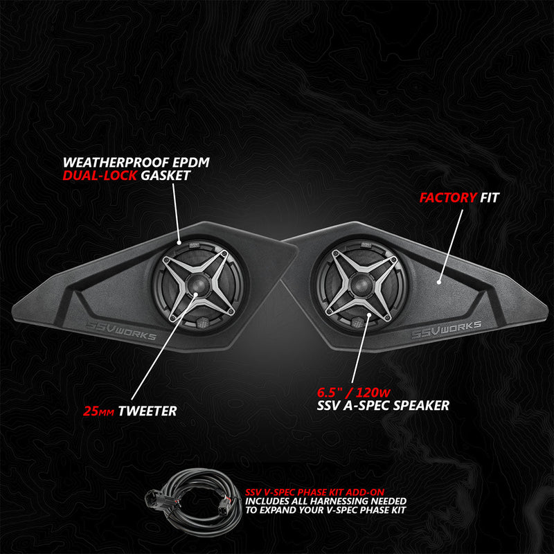 Load image into Gallery viewer, 2024-2026 Can-Am® Maverick R 6.5&quot; Lower Door-Pocket Speaker-Pods
