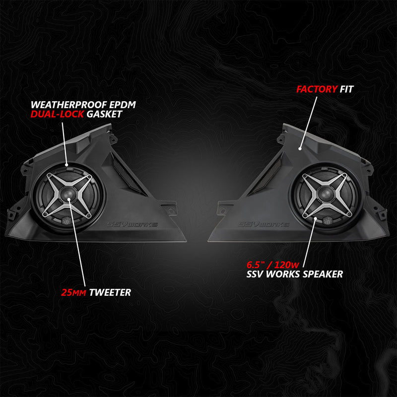 Load image into Gallery viewer, ssv works front speakers for canam maverick r

