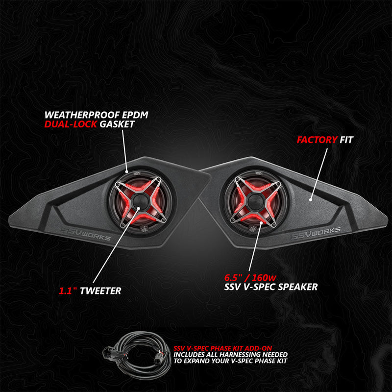 Load image into Gallery viewer, 2024-2026 Can-Am® Maverick R 6.5&quot; Lower Door-Pocket Speaker-Pods
