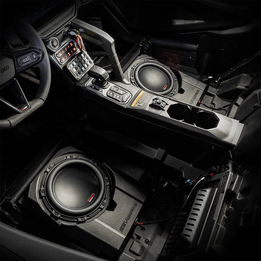 2024 Can-Am® Maverick R, Phase-6 K-Spec 1650watt 6-Speaker System with 8" Horns