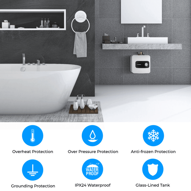 Load image into Gallery viewer, Mini Tank Portable Electric Water Heater | 120V 2.5 Gallon
