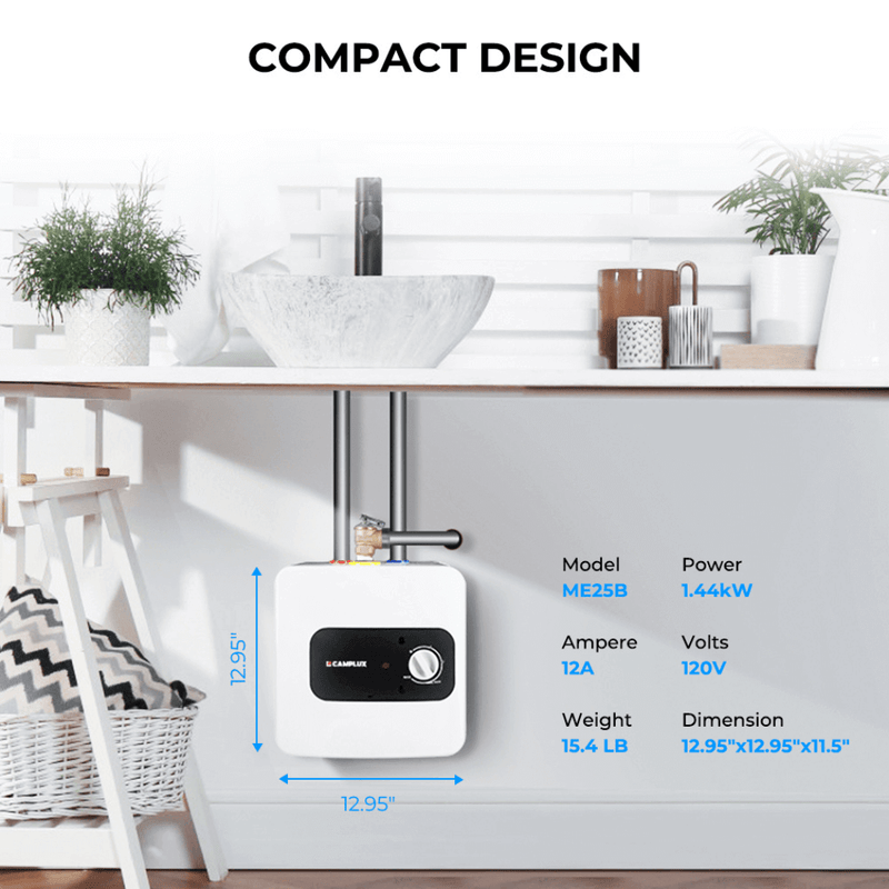 Load image into Gallery viewer, Mini Tank Portable Electric Water Heater | 120V 2.5 Gallon
