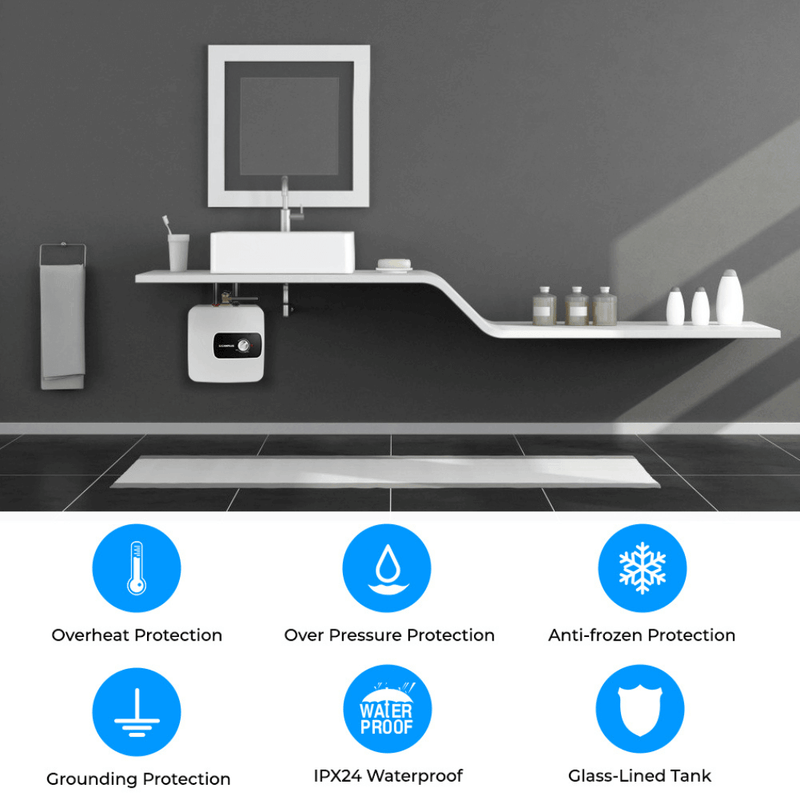 Load image into Gallery viewer, Camplux Electric Mini Tank Water Heater 120V - 4.0 Gallon
