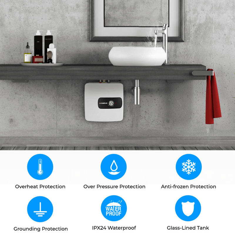 Load image into Gallery viewer, Camplux Electric Mini Tank Water Heater 120V - 6.5 Gallon
