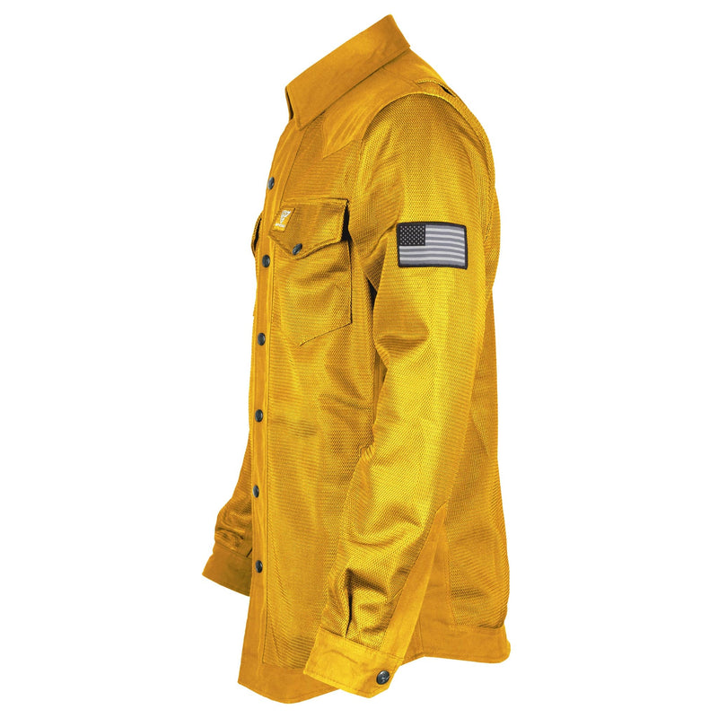 Load image into Gallery viewer, Protective Summer Mesh Shirt - Yellow Solid
