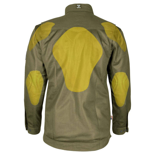 Protective Summer Mesh Shirt - Army Green Solid