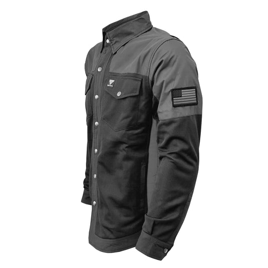 Summer Mesh Reflective Shirt "Nightfall Nebula" - Black