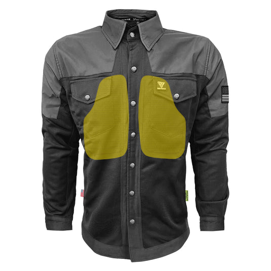 Summer Mesh Reflective Shirt "Nightfall Nebula" - Black