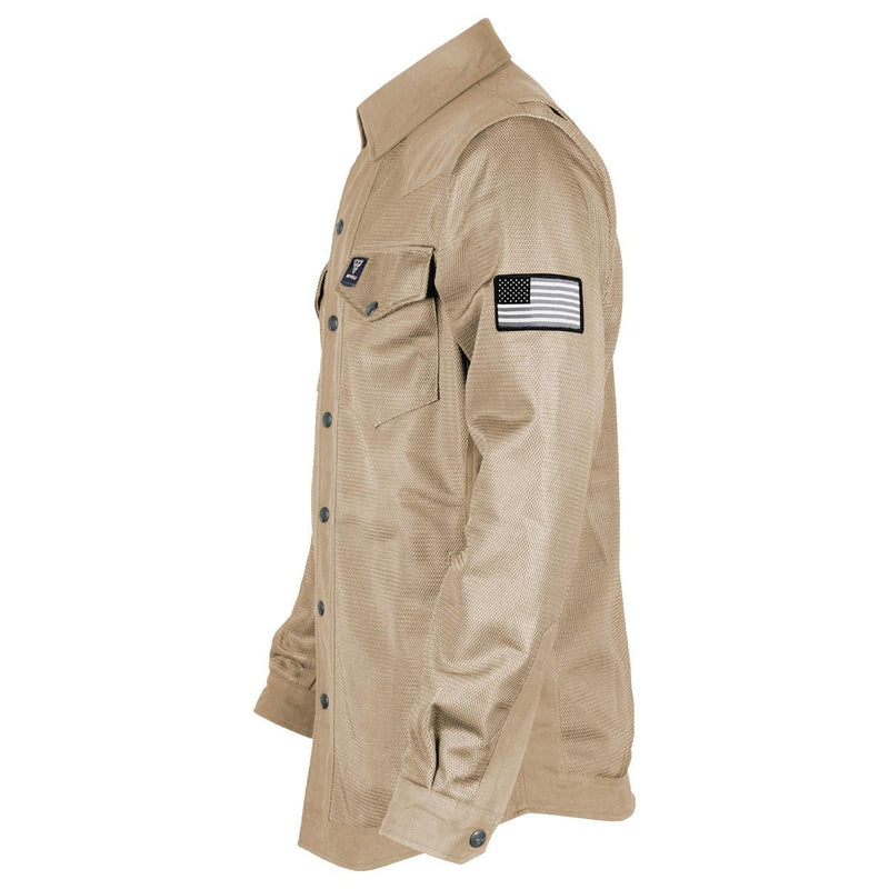 Load image into Gallery viewer, Protective Summer Mesh Shirt - Khaki Solid
