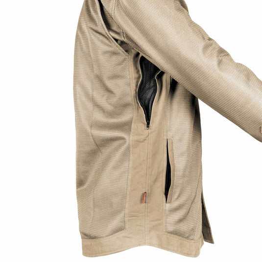 Protective Summer Mesh Shirt - Khaki Solid