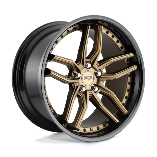 Niche 1 Pc M195 Methos Matte Bronze Black Bead Ring