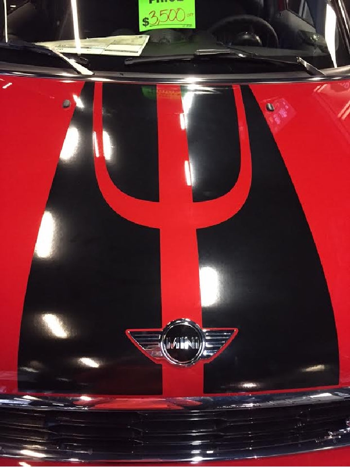 Load image into Gallery viewer, Hood And Trunk Stripe Decals for 2017 Mini Paceman
