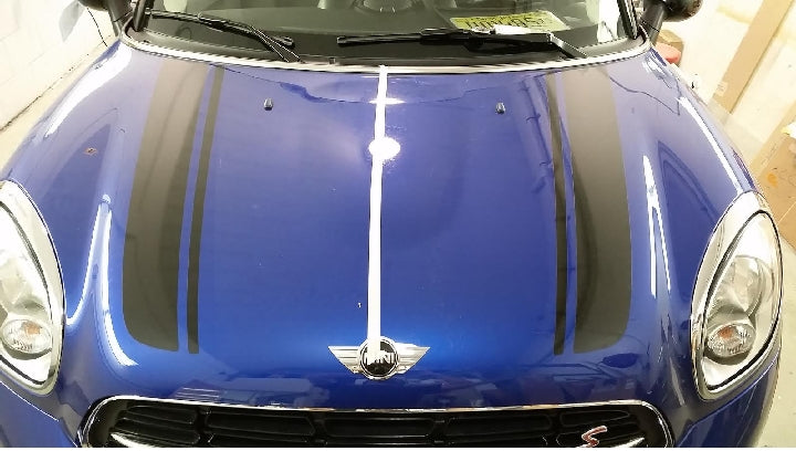 Load image into Gallery viewer, Hood Bonnet Stripe Decals for 2008-2016 Mini Cooper
