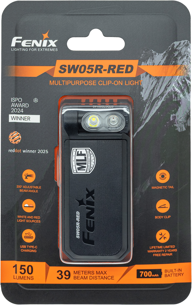 Load image into Gallery viewer, Fenix SW05R Multipurpose Clip-On Light with Red or UV Output

