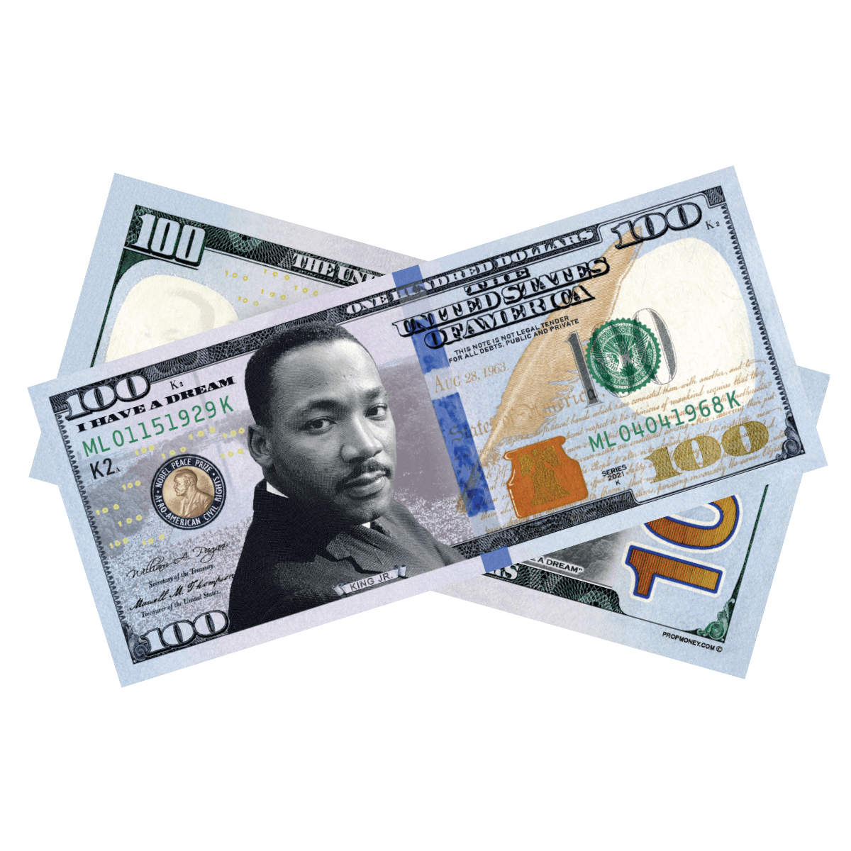 $100 Martin Luther King Jr. Commemorative Bills