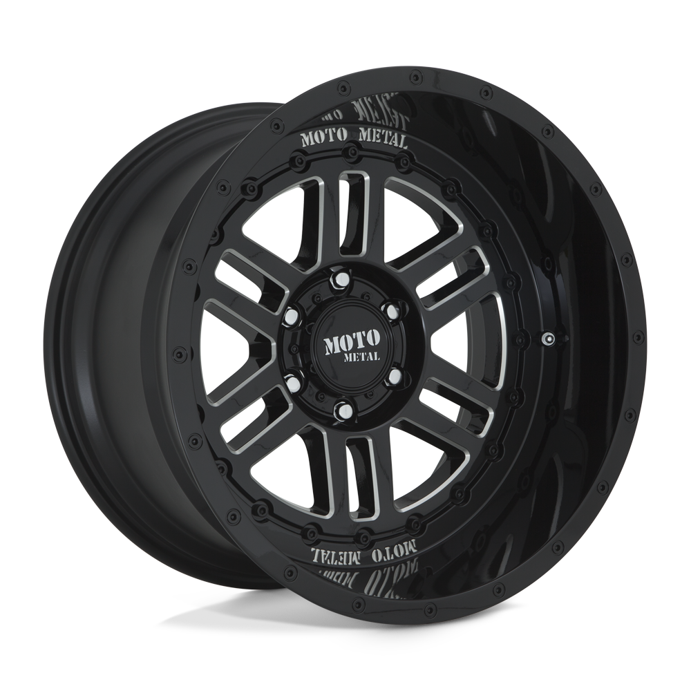 Moto Metal Mo800 Deep Six Gloss Black Milled