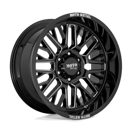 Moto Metal Mo802 Warlock Gloss Black Milled