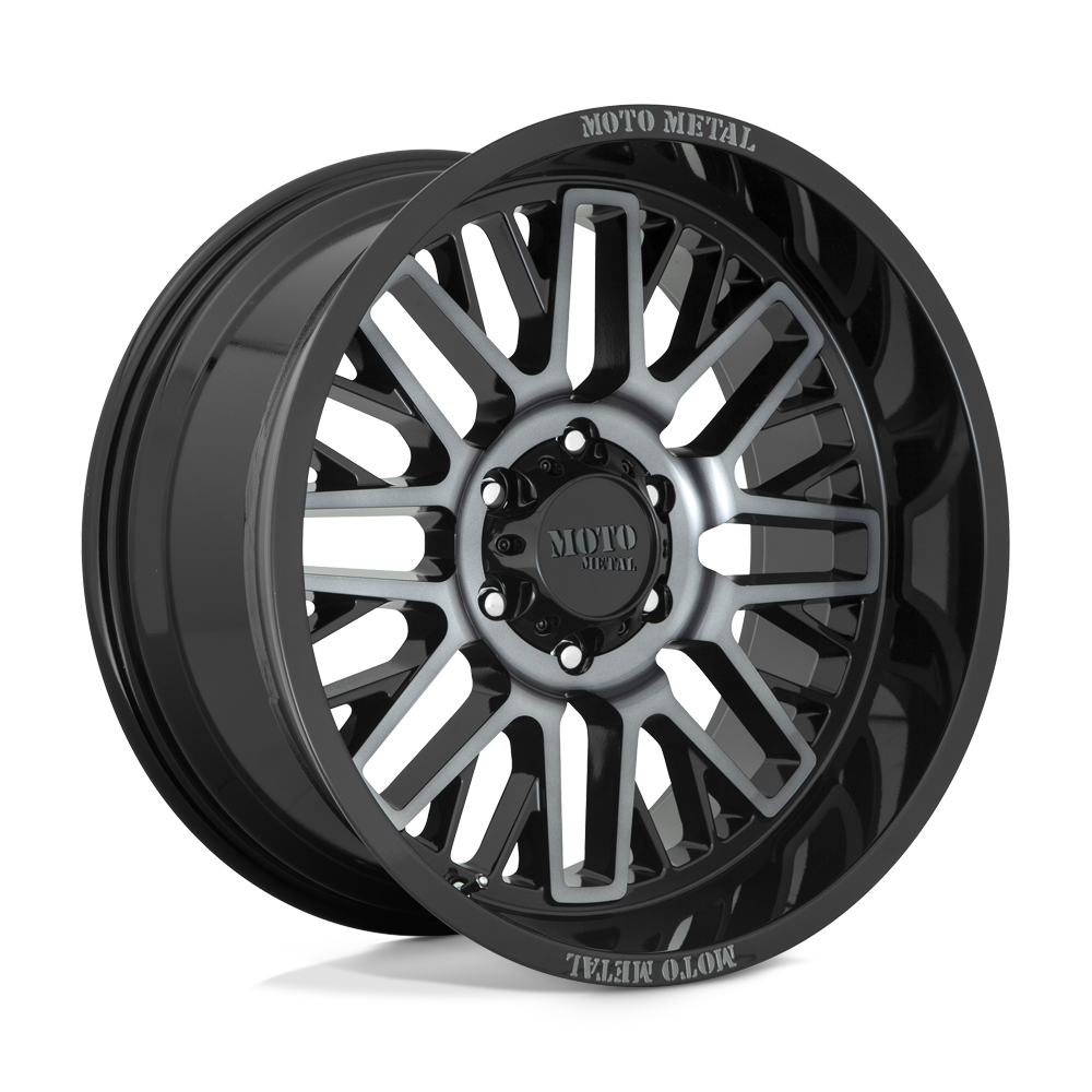 Moto Metal Mo802 Warlock Gloss Black Machined With Gray Tint