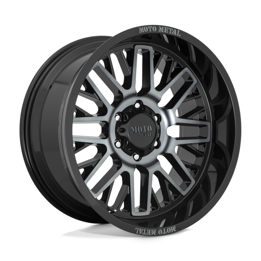 Moto Metal Mo802 Warlock Gloss Black Machined With Gray Tint