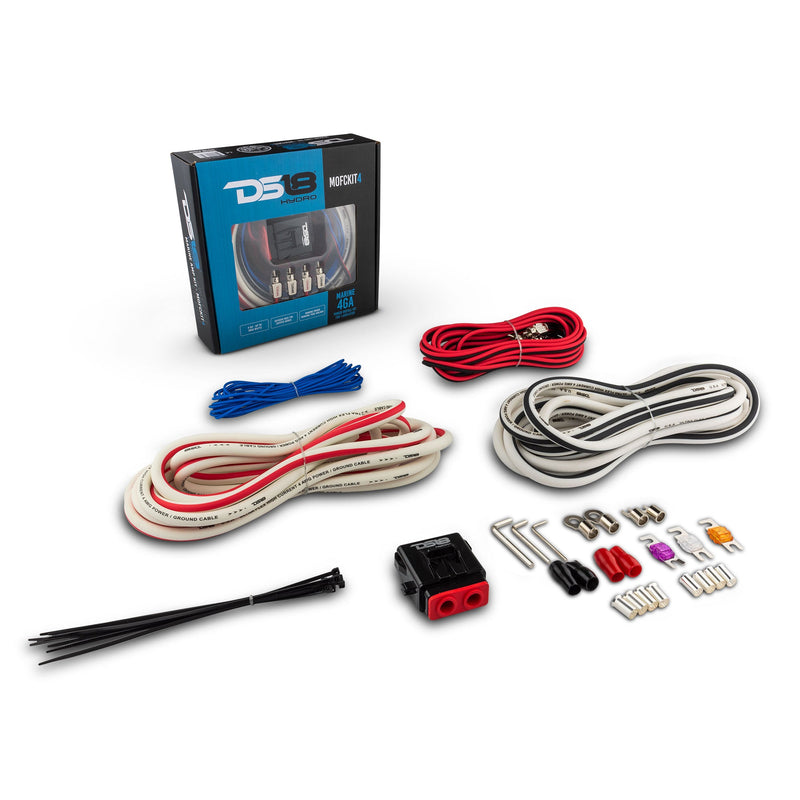 Load image into Gallery viewer, 4-GA Marine Tinned OFC Amplifier Installation Kit - WHITE
