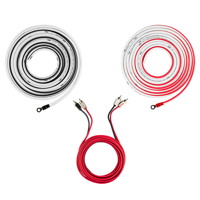 Load image into Gallery viewer, 4-GA Marine Tinned OFC Amplifier Installation Kit - WHITE
