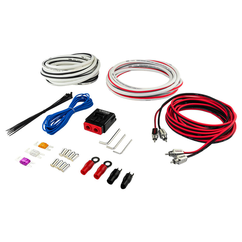Load image into Gallery viewer, 4-GA Marine Tinned OFC Amplifier Installation Kit - WHITE
