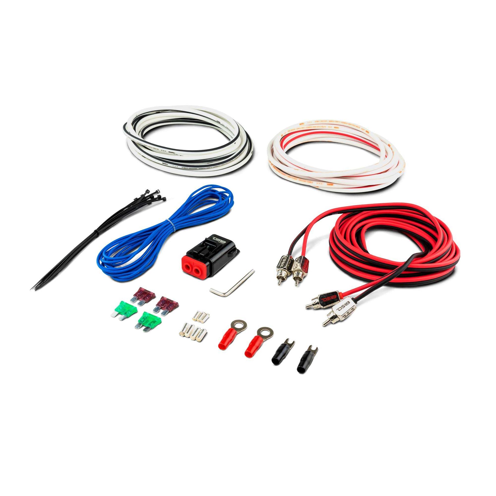 DS18 Better Marine Stereo Package 2 x 8” Speaker Tower | 1 x 2 Ch Amplifier | 1 x MOFCKIT8 and 1 x LED-BTC - Skoutley Outdoors LLC