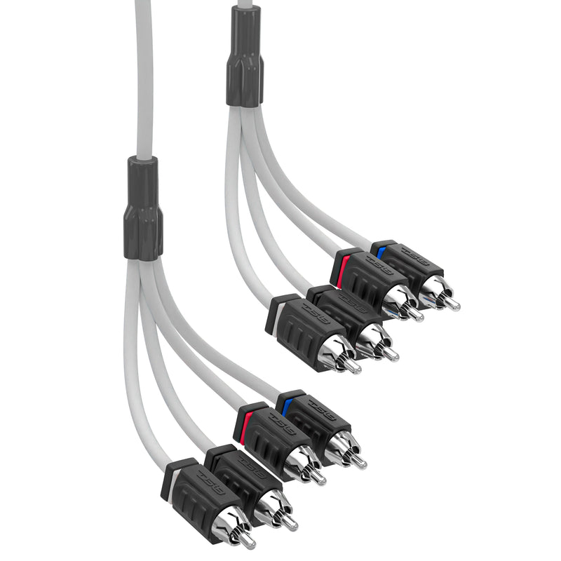 Load image into Gallery viewer, RCA Marine Grade Tinned 100% Copper OFC 25 Feet / 4 Channel - WHITE
