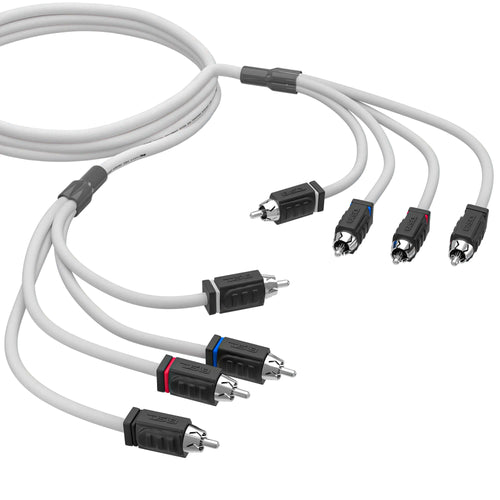 RCA Marine Grade Tinned 100% Copper OFC 6 Feet / 4 Channel - WHITE - Skoutley Outdoors LLC