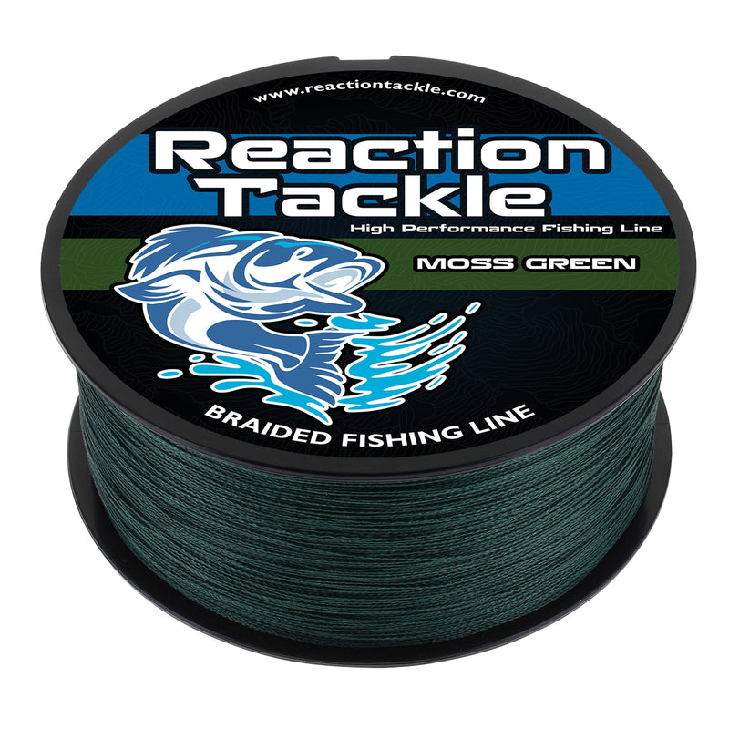 Load image into Gallery viewer, Reaction Tackle Braided Fishing Line - Moss Green

