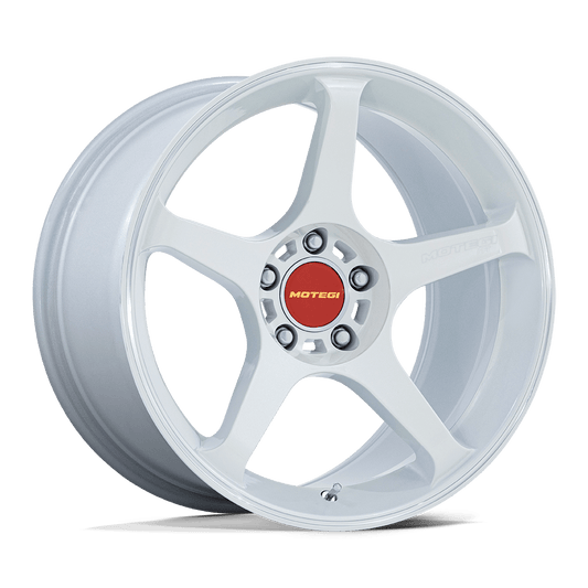 Motegi Mr159 Battle V Matsuri White Pearl W/ Machined Lip Stripe