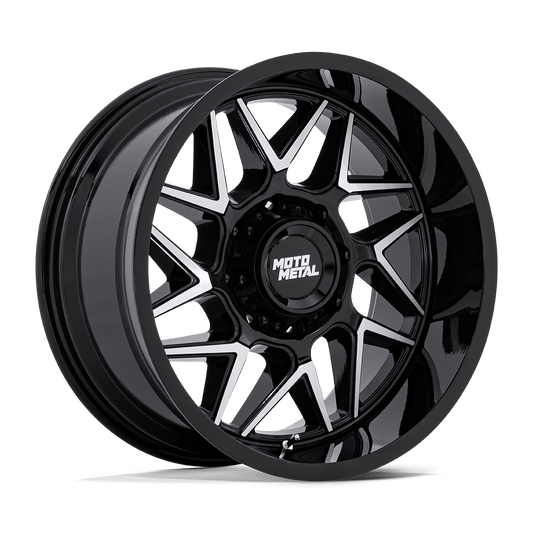Moto Metal Mo812 Turbine Gloss Black W/ Machined Face