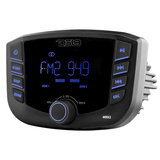 Marine and Powersports Headunit 3" LCD screen , 2 Zones, 4 volts Output, BT, RDS 4X50 Watts - Skoutley Outdoors LLC