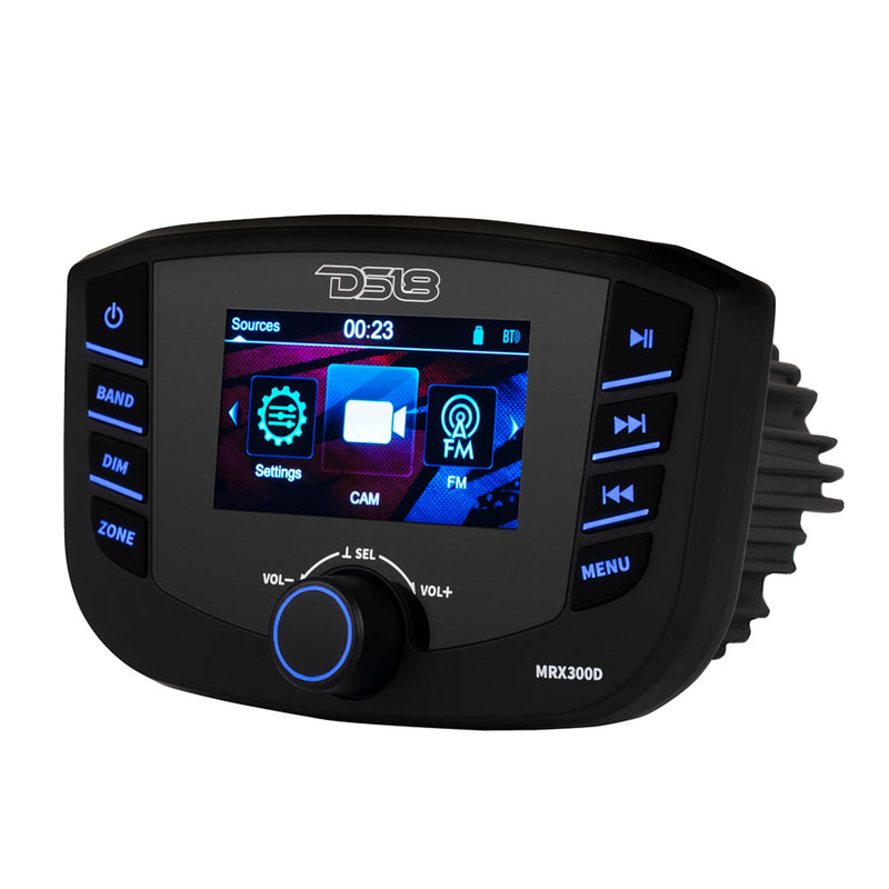 Load image into Gallery viewer, Marine Headunit TFT screen , 3 Zones, 4 volts Output, Bluetooth, RDS 4X50 Watts With DAB+ for Europe
