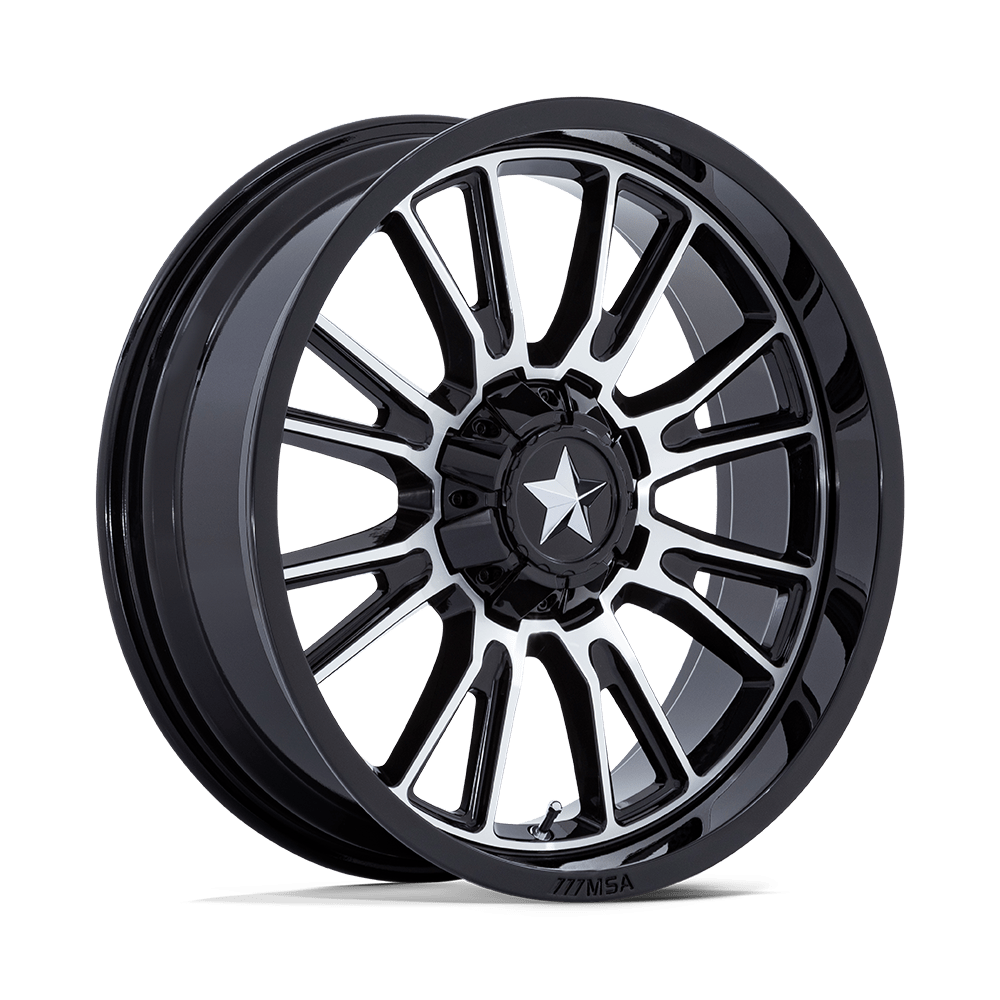 Msa Offroad Wheels M51 Thunderlips Gloss Black Machined