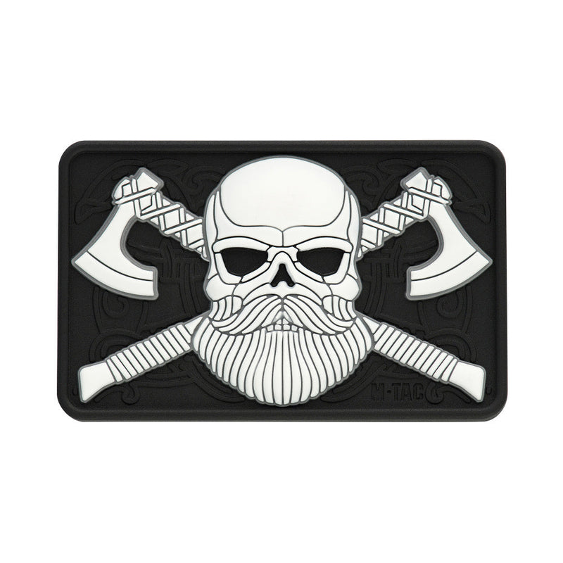Load image into Gallery viewer, M-Tac Bearded Skull with Axes 3D PVC
