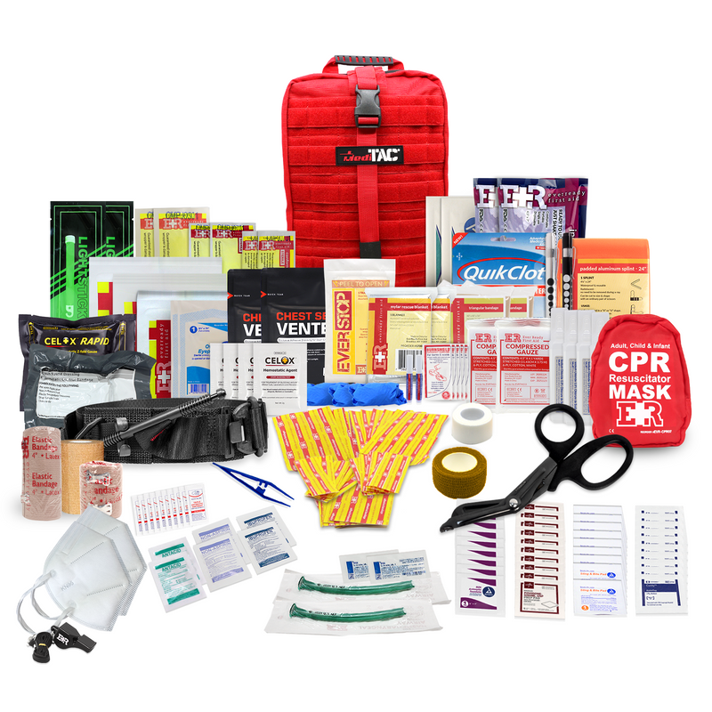 Load image into Gallery viewer, Rip-Away Fully Stocked Tactical Trauma Kit - Chest Seals, Tourniquet, &amp; Bleeding Control
