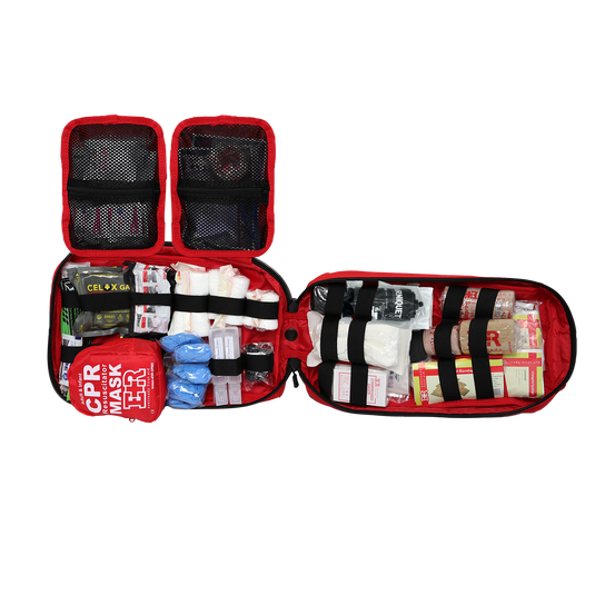 Rip-Away Fully Stocked Tactical Trauma Kit - Chest Seals, Tourniquet, & Bleeding Control
