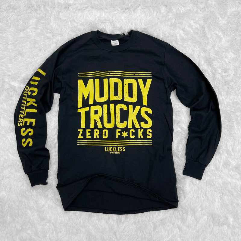 Load image into Gallery viewer, Muddy Trucks Zero F*cks Hoodie
