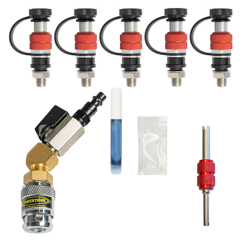 Load image into Gallery viewer, Monster Valve™ Flat2 - Dual Valve stem wheels - 5 pack with Install tools
