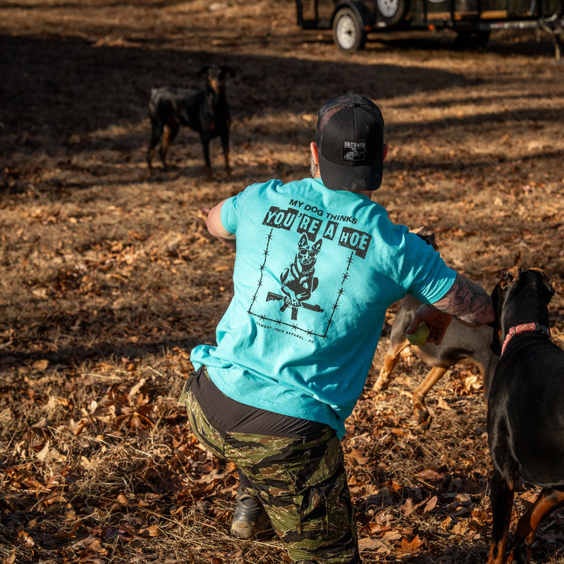 Load image into Gallery viewer, My Dog Thinks You're A Hoe Men's T-Shirt
