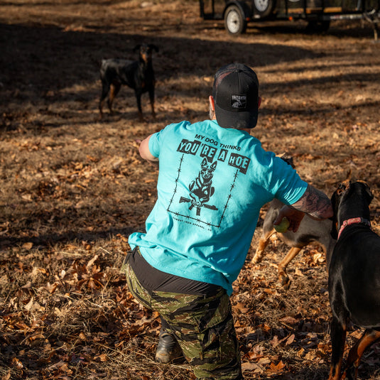 My Dog Thinks You're A Hoe Men's T-Shirt