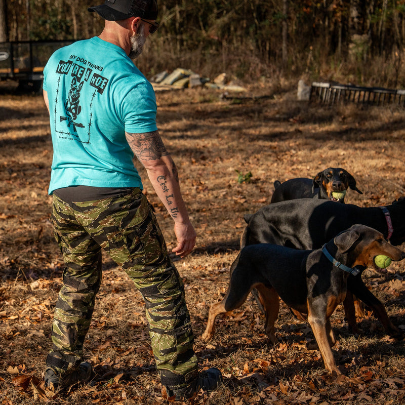 Load image into Gallery viewer, My Dog Thinks You're A Hoe Men's T-Shirt
