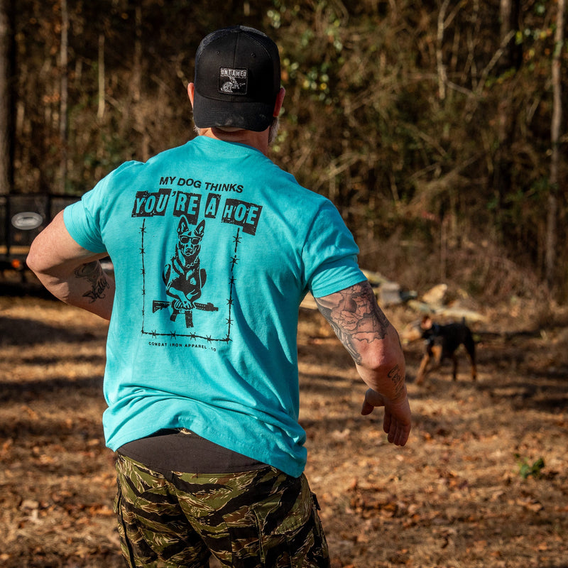 Load image into Gallery viewer, My Dog Thinks You're A Hoe Men's T-Shirt
