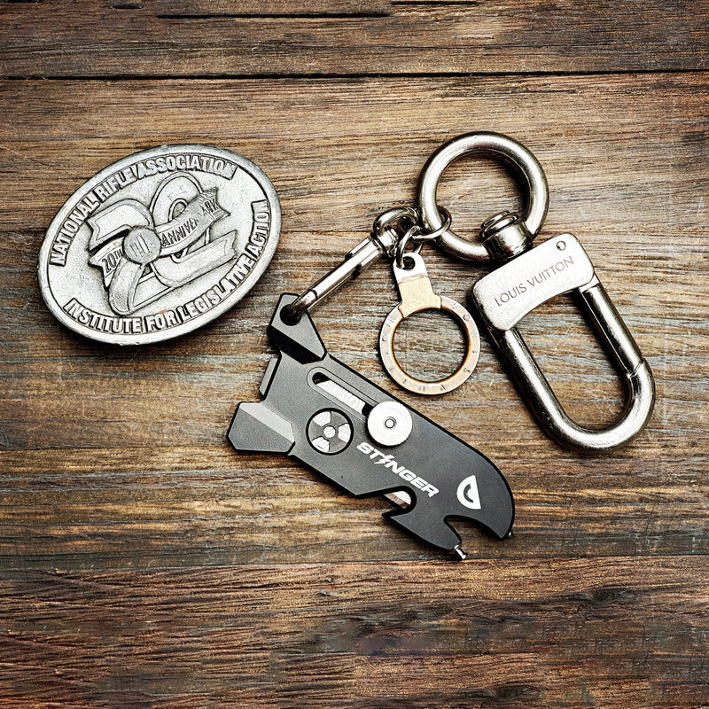 Load image into Gallery viewer, Stinger EDC Tool, Keychain Utility - Matte Black
